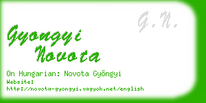 gyongyi novota business card