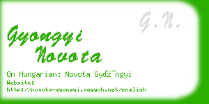 gyongyi novota business card